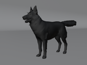 German Shepherd Dog Modèle 3D