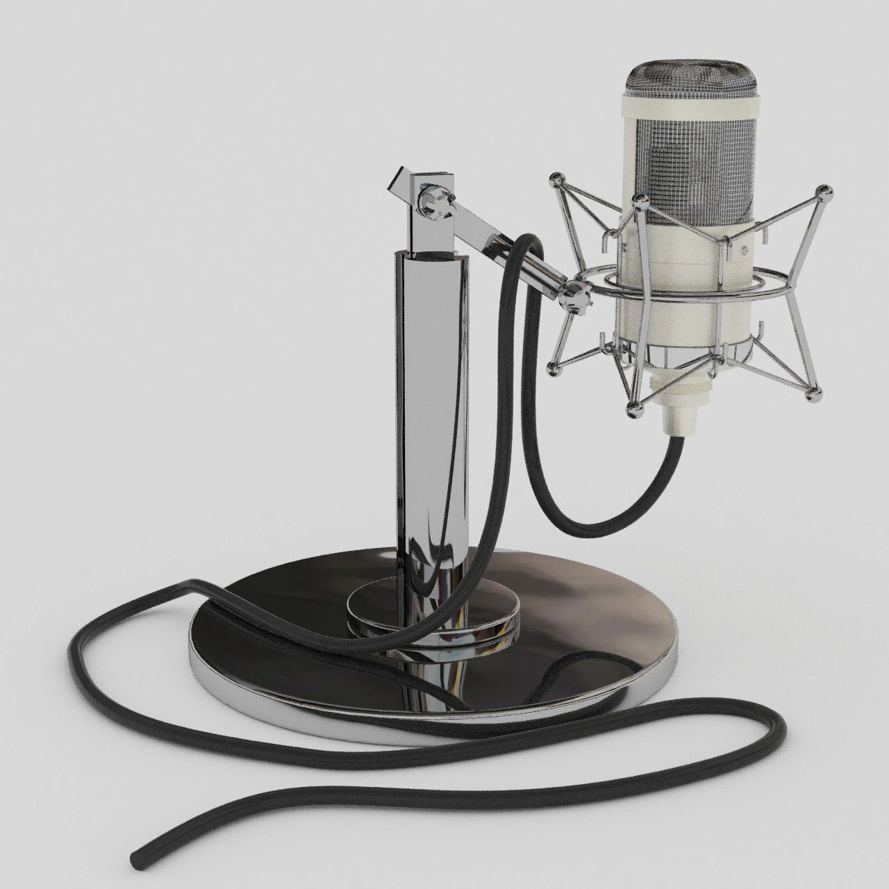 studio tube neumann m147 microphone 3D Model .c4d .max .obj .3ds .fbx .stl .blend 