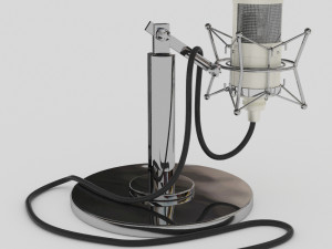 studio tube neumann m147 microphone 3D Model
