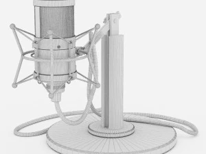 studio tube neumann m147 microphone 3D Model