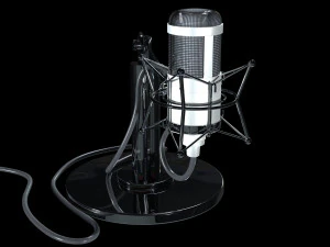 studio tube neumann m147 microphone 3D Model