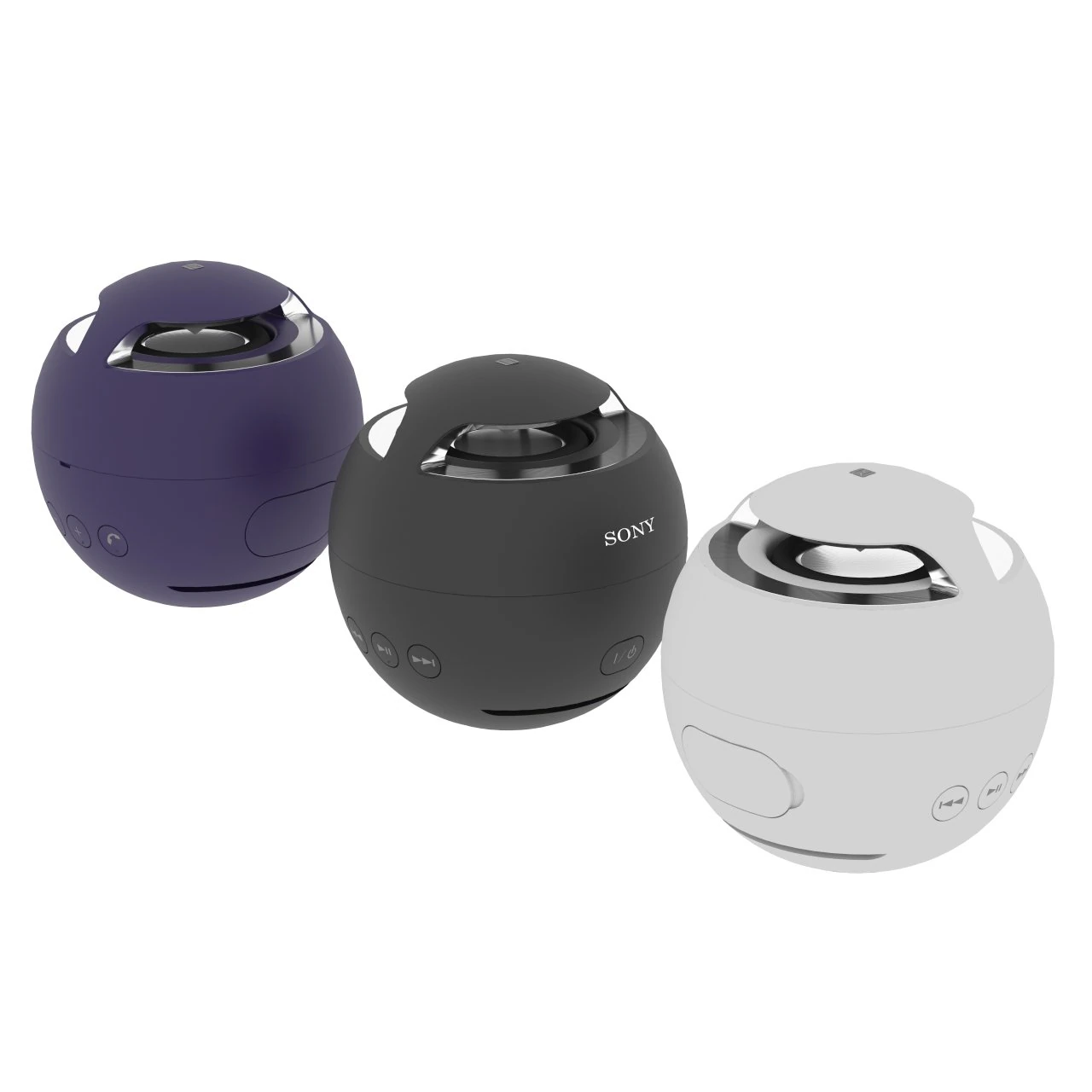 portable speaker sony sr-x 1 3D Model .c4d .max .obj .3ds .fbx .stl .blend 