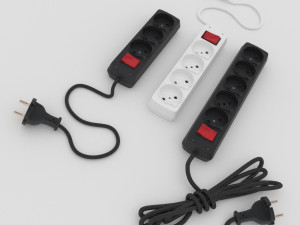 extension cord Model 3D