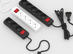extension cord Model 3D