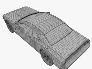 muscle car 3Dモデル