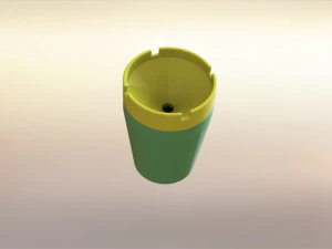 无味烟灰缸 无烟 使用方便 3D 打印模型