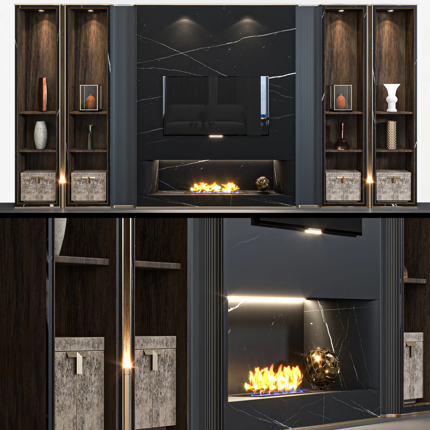 tv set 9 3D Model .c4d .max .obj .3ds .fbx .stl .blend