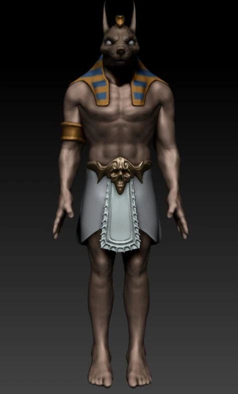 anubis god 3D Model .c4d .max .obj .3ds .fbx .stl .blend 