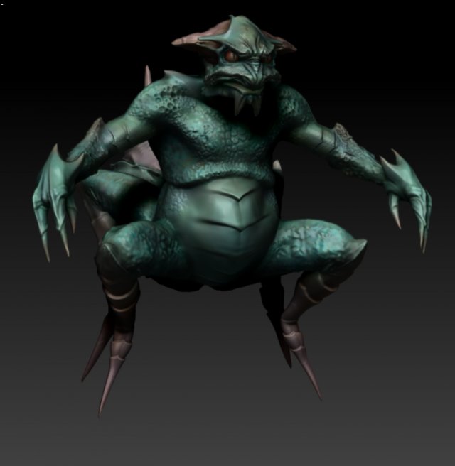 monstr Modelo 3D .c4d .max .obj .3ds .fbx .stl .blend 