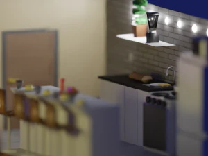 warm athmosphere apartment 3D Model