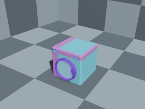 пральна машина toon 3D Модель
