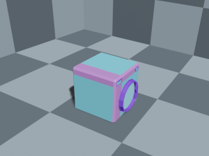 toon washing machine 3D Model