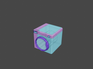 toon washing machine 3D Model
