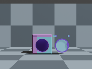 toon washing machine 3D Model
