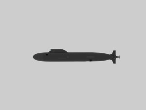 nuclear submarine yasen project 3D Model