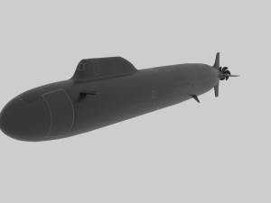 nuclear submarine yasen project 3D Model