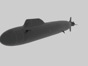 nuclear submarine yasen project 3D Model