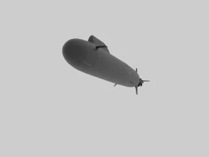 nuclear submarine yasen project 3D Model
