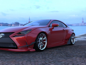 rocket bunny v1 aero - lexus rc350 f-sport 3D Model