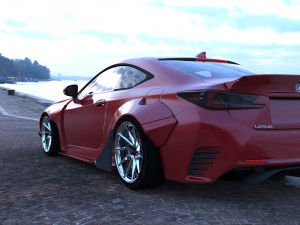 rocket bunny v1 aero - lexus rc350 f-sport Modelo 3D