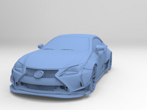 rocket bunny v1 aero - lexus rc350 f-sport Modelo 3D