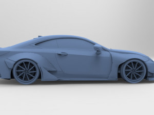 rocket bunny v1 aero - lexus rc350 f-sport Modelo 3D