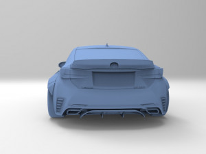 rocket bunny v1 aero - lexus rc350 f-sport Modelo 3D