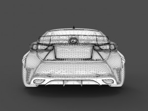 rocket bunny v1 aero - lexus rc350 f-sport Modelo 3D