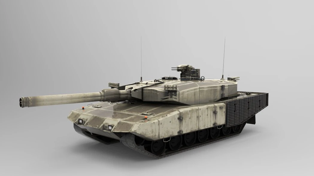 leopard 2 mbt revolution 3D Model .c4d .max .obj .3ds .fbx .stl .blend