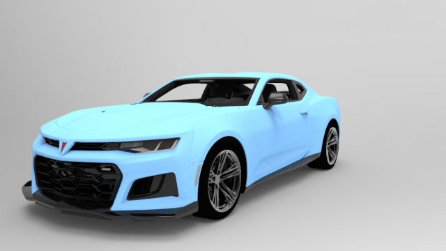 2018 pontiac trans am 3D Модель .c4d .max .obj .3ds .fbx .stl .blend 