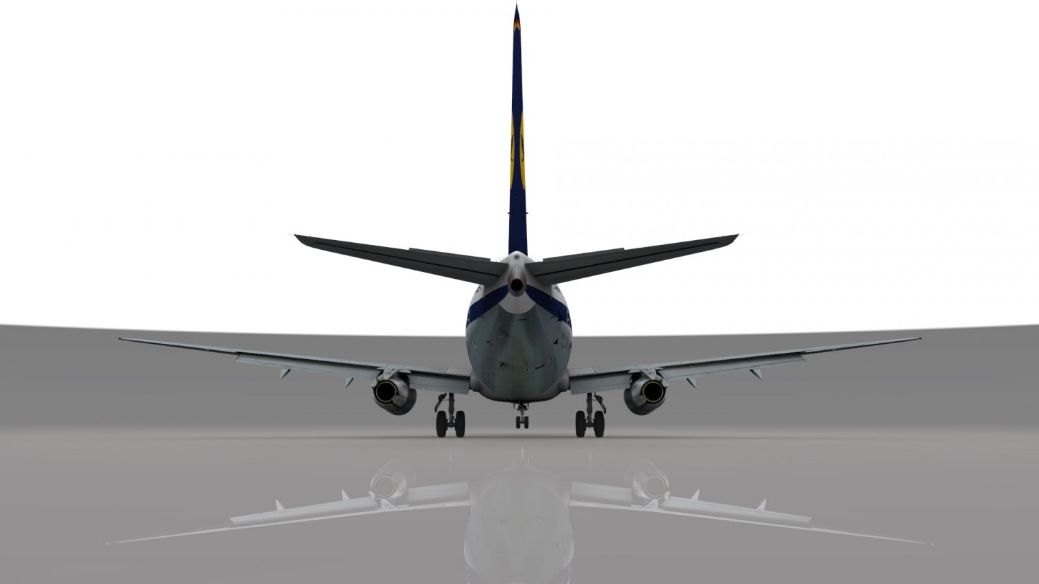 lufthansa boeing 737-200 3D Model in Commercial 3DExport