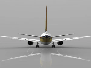 Singapore airlines boeing 787-10 dreamliner 3D Model