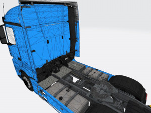 mercedes-benz actros mp4 3D मॉडल