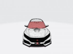 2018 honda civic type-r fk8 3D Model
