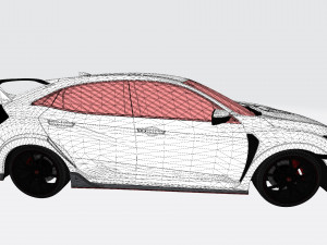 2018 honda civic type-r fk8 3D Model