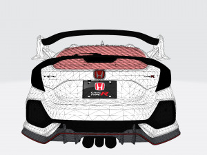 2018 honda civic type-r fk8 3D Model