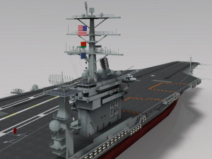 uss dwight d eisenhower cvn-69 3D Модель