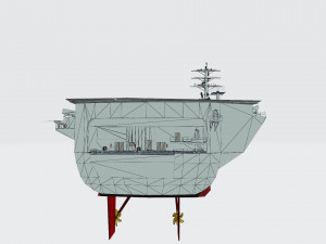 uss dwight d eisenhower cvn-69 3D Модель