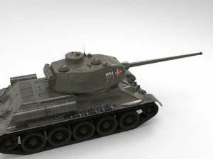 t34-85 tank 3D Model