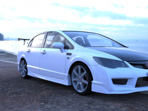 js racing honda civic fd2 type r Modelo 3D