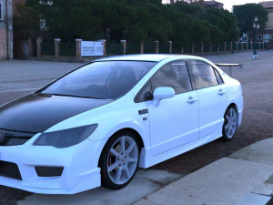 js yarış honda civic fd2 type r 3D Model