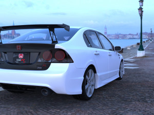 js racing honda civic fd2 type r 3Dモデル