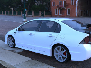 js racing honda civic fd2 type r 3Dモデル