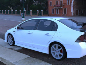 js yarış honda civic fd2 type r 3D Model
