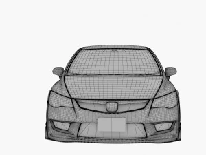 js yarış honda civic fd2 type r 3D Model