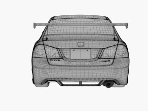 js yarış honda civic fd2 type r 3D Model