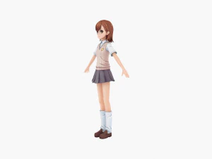 misaka mikoto - a certain scientific railgun 3D Model