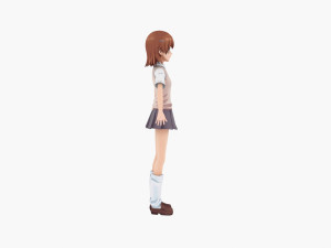 misaka mikoto - a certain scientific railgun 3D मॉडल