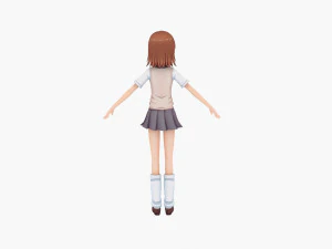 misaka mikoto - a certain scientific railgun 3D Model