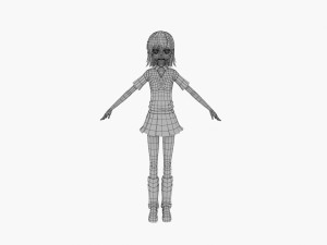 misaka mikoto - a certain scientific railgun 3D मॉडल